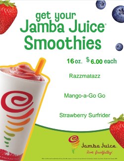 Jamba juice $6