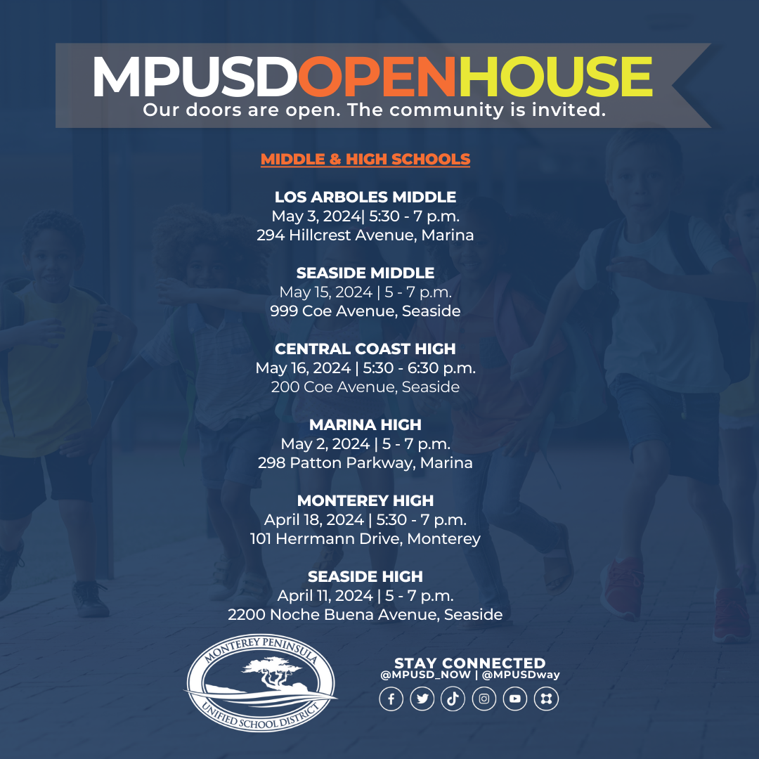 English Middle and HIgh School Open Houses
